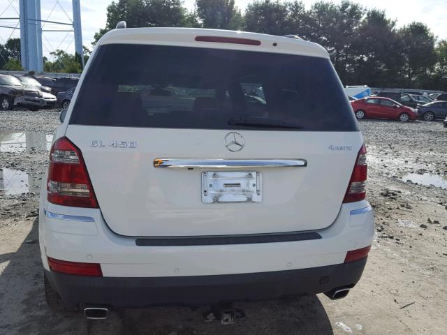 4JGBF71E99A464725 - 2009 MERCEDES-BENZ GL 450 4MA WHITE photo 9