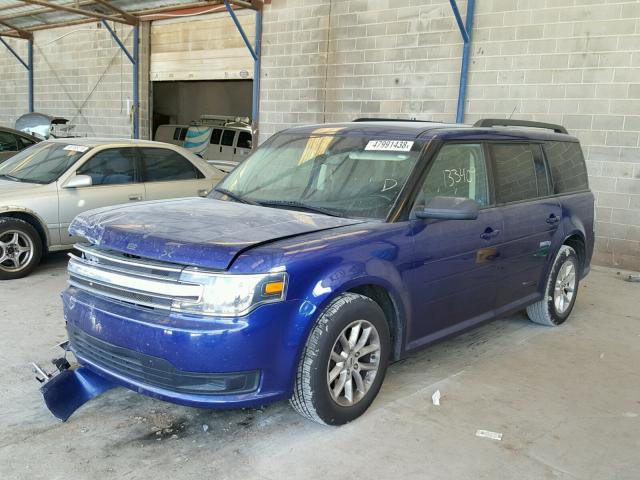 2FMGK5B87DBD24541 - 2013 FORD FLEX SE BLUE photo 2