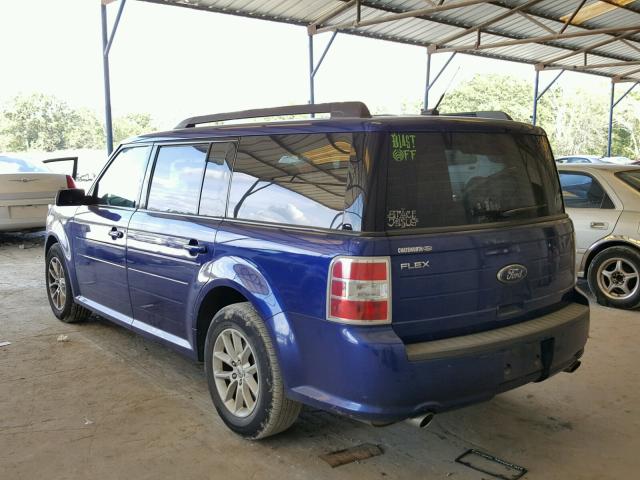 2FMGK5B87DBD24541 - 2013 FORD FLEX SE BLUE photo 3