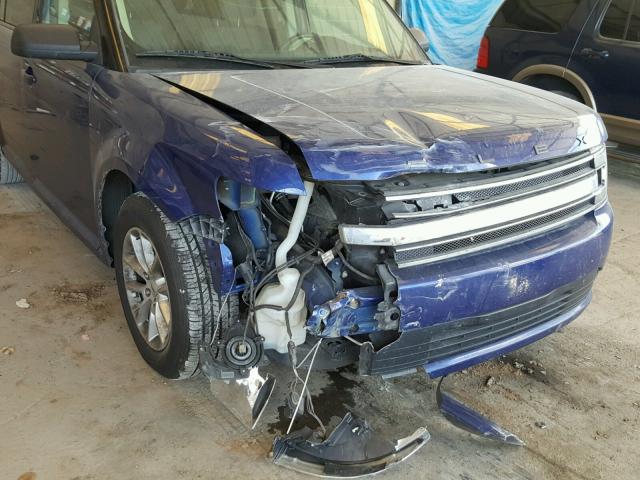 2FMGK5B87DBD24541 - 2013 FORD FLEX SE BLUE photo 9