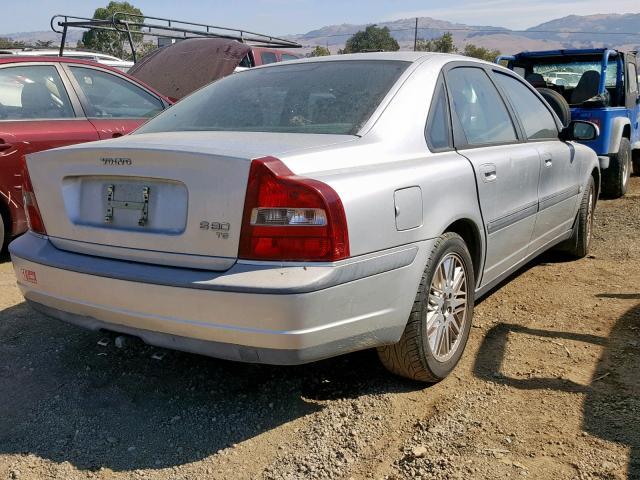 YV1TS90D311178179 - 2001 VOLVO S80 T6 SILVER photo 4