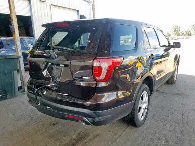 1FM5K8AR1GGA27961 - 2016 FORD EXPLORER P BROWN photo 4