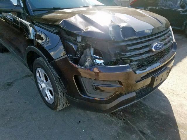 1FM5K8AR1GGA27961 - 2016 FORD EXPLORER P BROWN photo 9