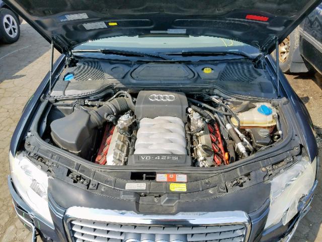 WAULV44E57N009945 - 2007 AUDI A8 4.2 QUA BLUE photo 7