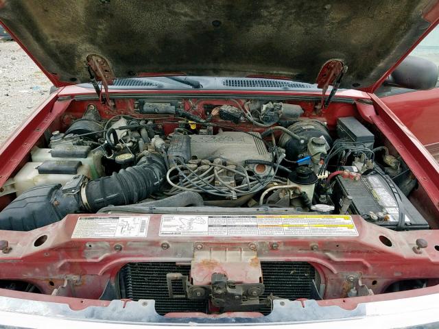 4M2ZU86P3YUJ01255 - 2000 MERCURY MOUNTAINEE RED photo 7