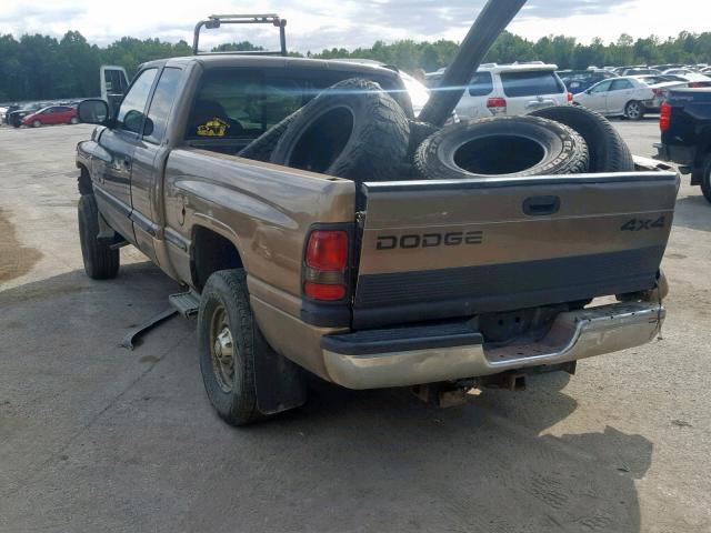 3B7KF23651G183556 - 2001 DODGE RAM 2500 BROWN photo 3