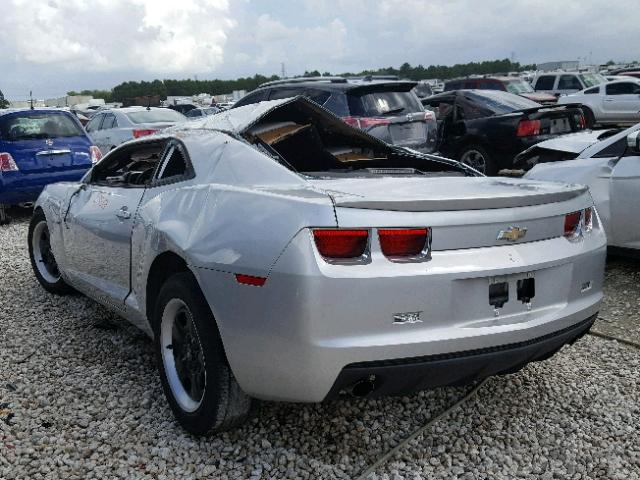 2G1FA1E32D9151183 - 2013 CHEVROLET CAMARO LS SILVER photo 3