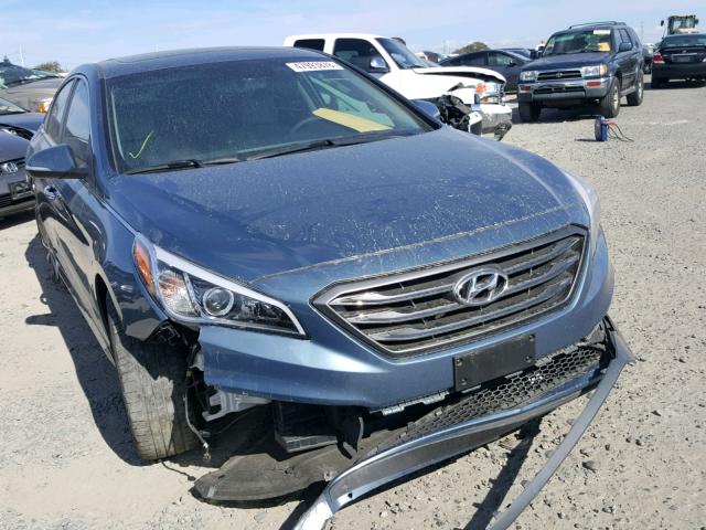 5NPE34AF0GH413346 - 2016 HYUNDAI SONATA SPO BLUE photo 1