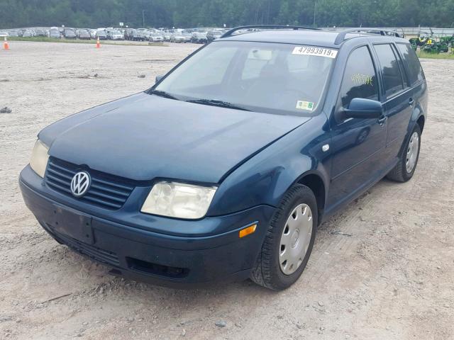 WVWRB61J52W363793 - 2002 VOLKSWAGEN JETTA GL TEAL photo 2