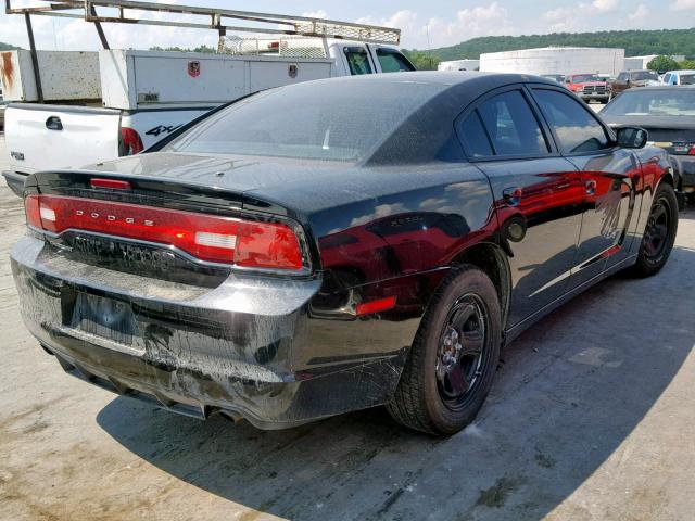 2C3CDXAT3EH367291 - 2014 DODGE CHARGER PO BLACK photo 4