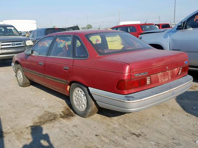 1FACP52UXMG175235 - 1991 FORD TAURUS GL BURGUNDY photo 3