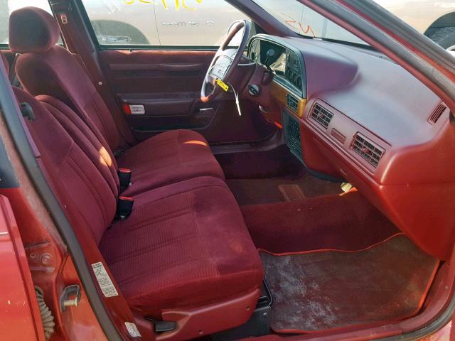 1FACP52UXMG175235 - 1991 FORD TAURUS GL BURGUNDY photo 5