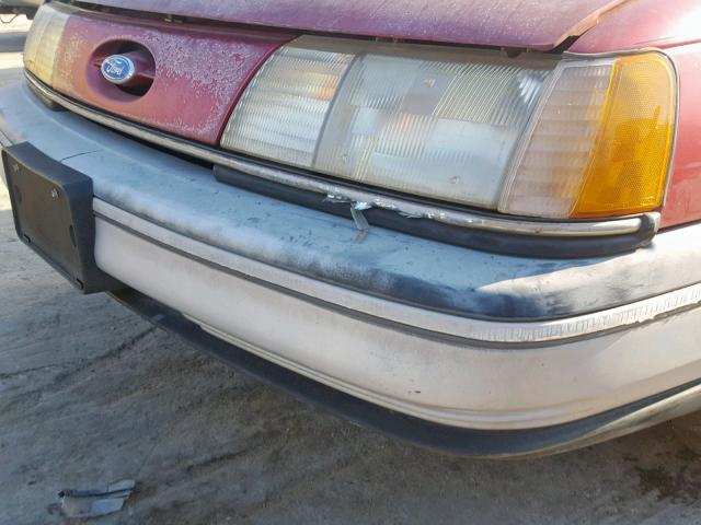 1FACP52UXMG175235 - 1991 FORD TAURUS GL BURGUNDY photo 9