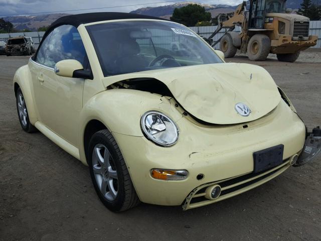 3VWCD31YX4M337475 - 2004 VOLKSWAGEN NEW BEETLE YELLOW photo 1