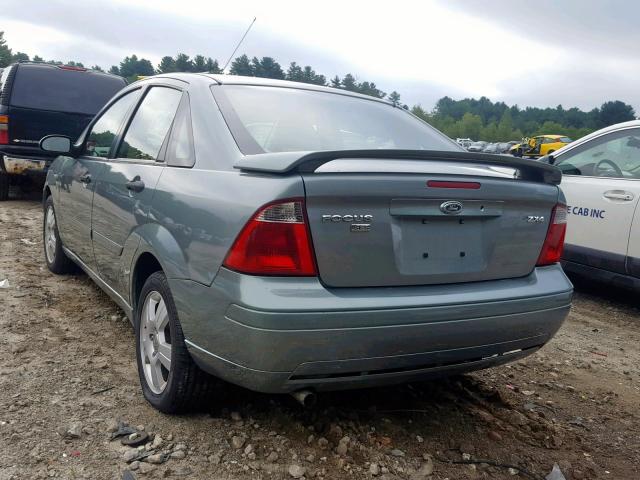 1FAFP34N65W294740 - 2005 FORD FOCUS ZX4 TEAL photo 3