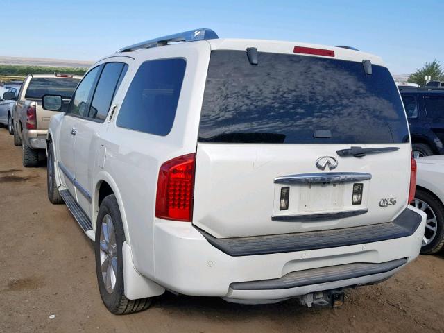 5N3AA08C68N907899 - 2008 INFINITI QX56 WHITE photo 3