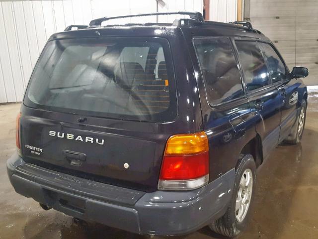 JF1SF6350XG745582 - 1999 SUBARU FORESTER L BLACK photo 4