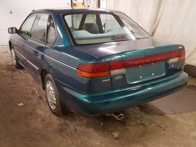 4S3BD435XT7208359 - 1996 SUBARU LEGACY L GREEN photo 3