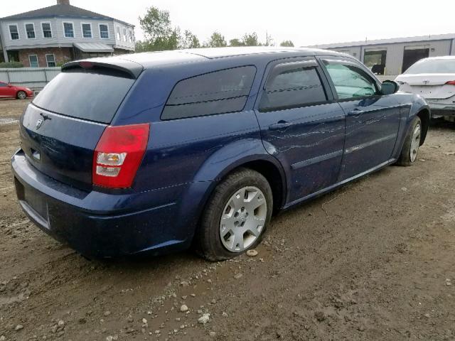 2D4FV47T06H256181 - 2006 DODGE MAGNUM SE BLUE photo 4