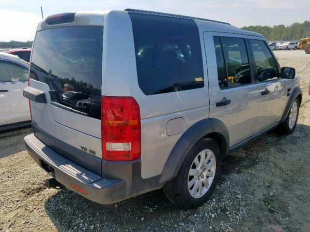 SALAD25485A318362 - 2005 LAND ROVER LR3 SE SILVER photo 4