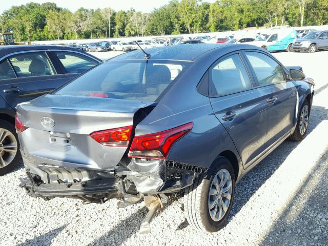 3KPC24A31JE032715 - 2018 HYUNDAI ACCENT SEL GRAY photo 4