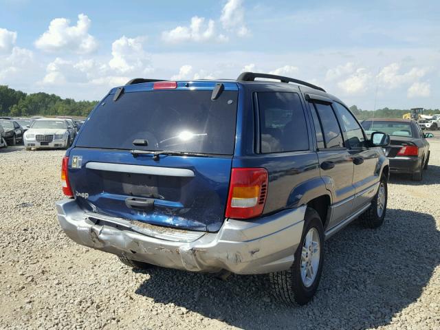 1J4GX48S22C103813 - 2002 JEEP GRAND CHER BLUE photo 4