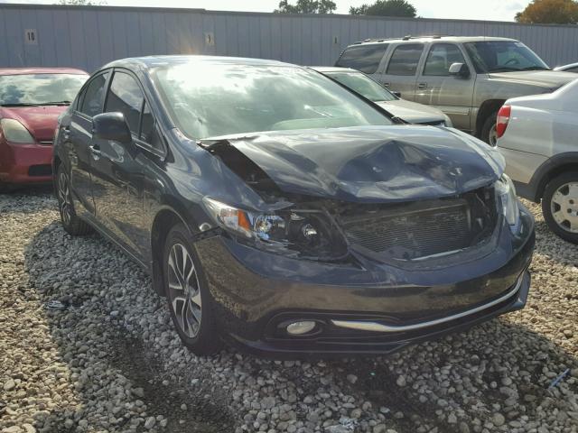 2HGFB2F97DH513724 - 2013 HONDA CIVIC EXL BLACK photo 1