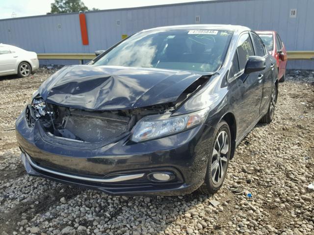 2HGFB2F97DH513724 - 2013 HONDA CIVIC EXL BLACK photo 2