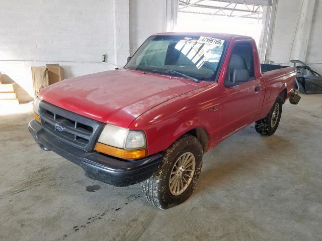 1FTYR10C2WUB62304 - 1998 FORD RANGER RED photo 2