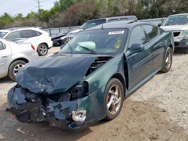 2G2WR524341135663 - 2004 PONTIAC GRAND PRIX GREEN photo 2