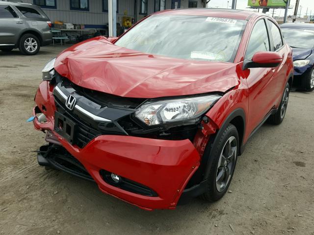 3CZRU5H55JG704520 - 2018 HONDA HR-V EX RED photo 2