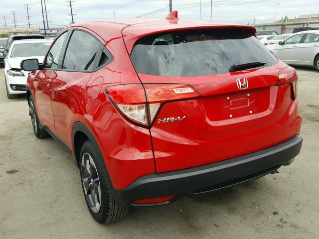 3CZRU5H55JG704520 - 2018 HONDA HR-V EX RED photo 3