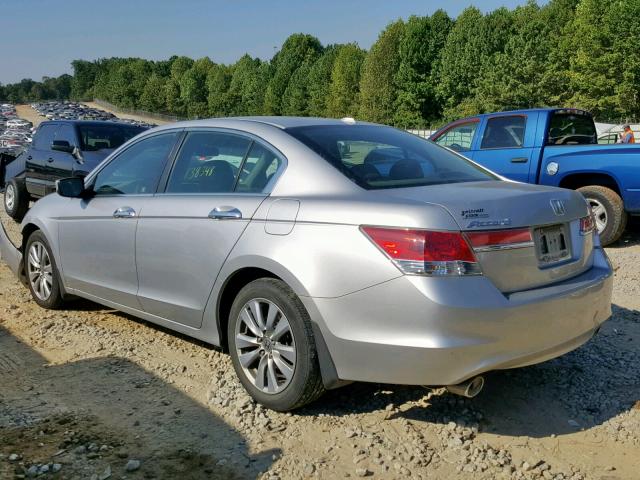 1HGCP3F80BA017502 - 2011 HONDA ACCORD EXL SILVER photo 3