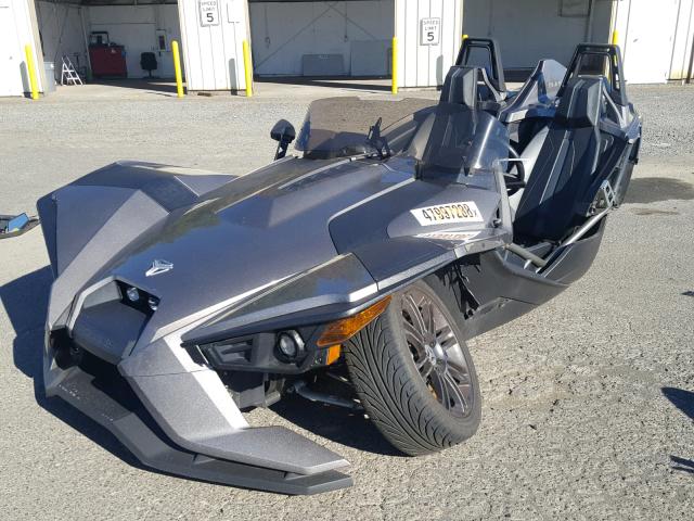 57XAASFA9G5107744 - 2016 POLARIS SLINGSHOT CHARCOAL photo 2