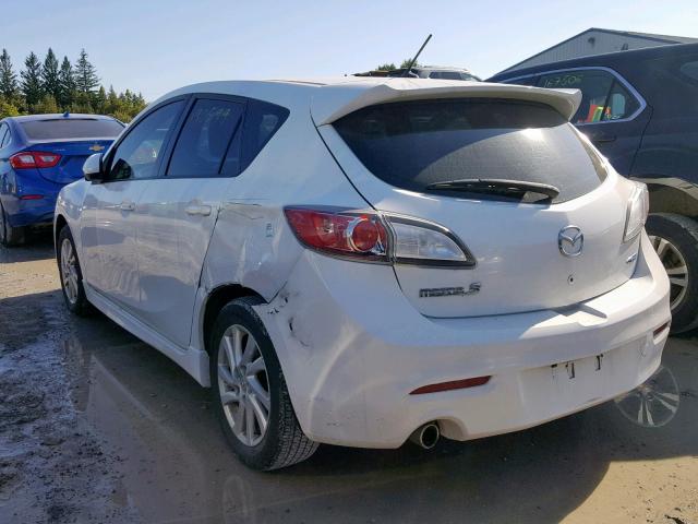 JM1BL1L73C1601397 - 2012 MAZDA 3 I WHITE photo 3