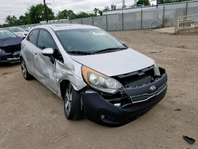 KNADN5A33D6208771 - 2013 KIA RIO EX SILVER photo 1