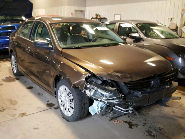 3VW2K7AJ6CM345602 - 2012 VOLKSWAGEN JETTA BASE Շագանակագույն լուսանկար 1