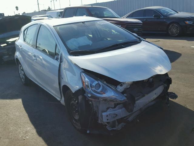 JTDKDTB37F1108589 - 2015 TOYOTA PRIUS C WHITE photo 1