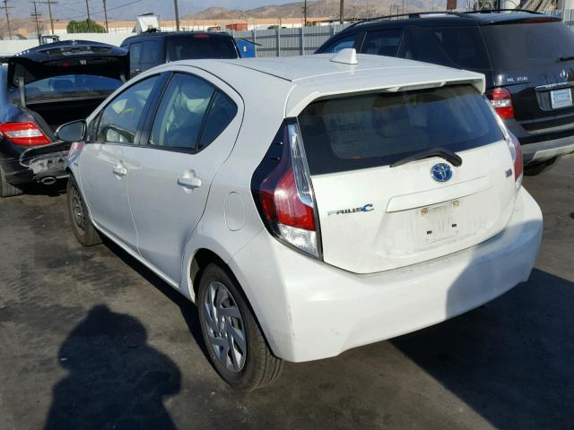 JTDKDTB37F1108589 - 2015 TOYOTA PRIUS C WHITE photo 3