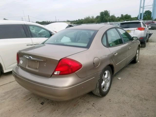 1FAFP55U52A137162 - 2002 FORD TAURUS SES BEIGE photo 4