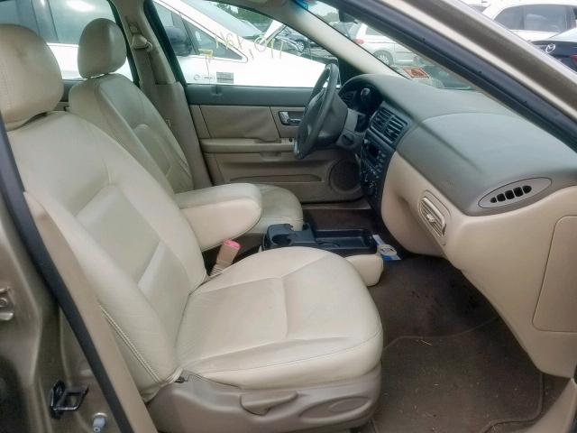 1FAFP55U52A137162 - 2002 FORD TAURUS SES BEIGE photo 5