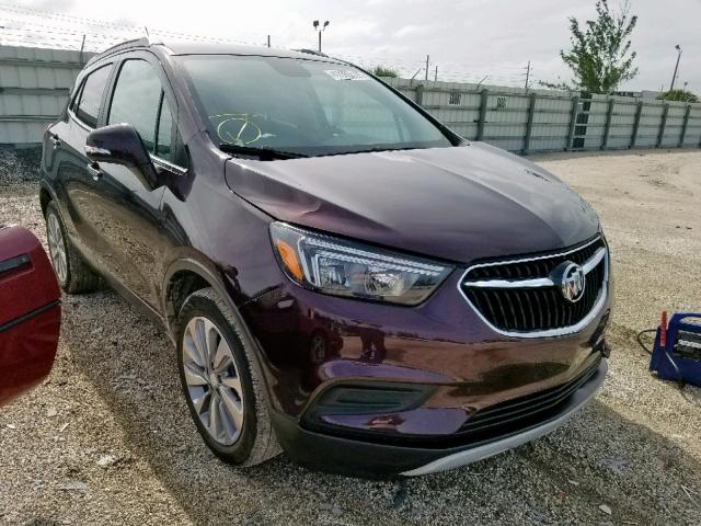 KL4CJASB7JB609049 - 2018 BUICK ENCORE PRE Бордовый фото 1