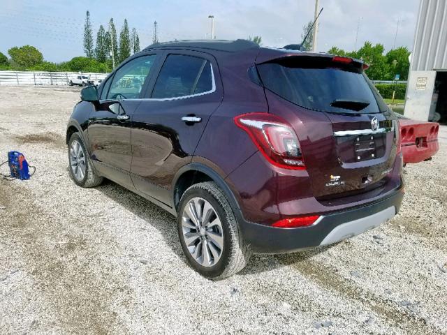 KL4CJASB7JB609049 - 2018 BUICK ENCORE PRE Бордовый фото 3