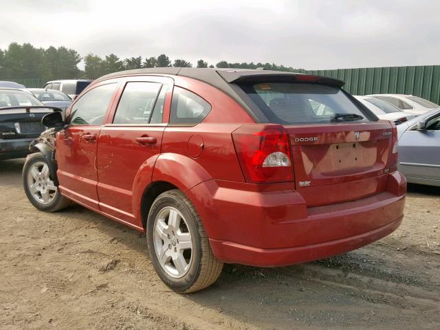 1B3HB48A49D174386 - 2009 DODGE CALIBER SX RED photo 3