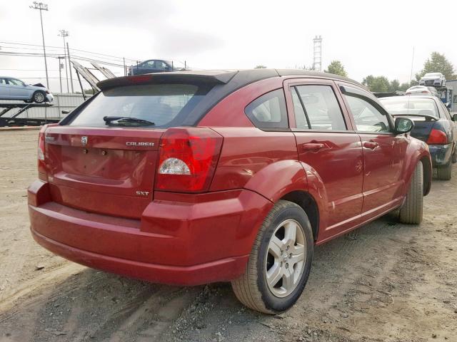 1B3HB48A49D174386 - 2009 DODGE CALIBER SX RED photo 4