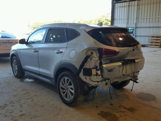 KM8J33A49JU633049 - 2018 HYUNDAI TUCSON LIM SILVER photo 3