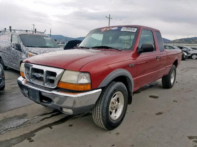 1FTZR15X2YPA78565 - 2000 FORD RANGER SUP RED photo 2