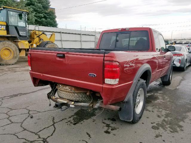 1FTZR15X2YPA78565 - 2000 FORD RANGER SUP RED photo 4