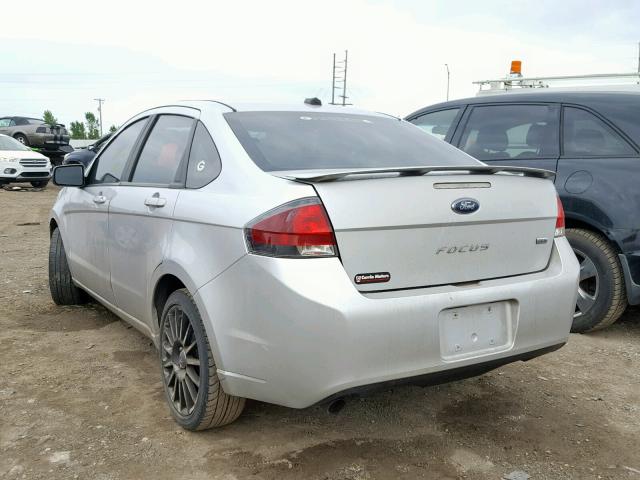 1FAHP3GN3BW143810 - 2011 FORD FOCUS SES SILVER photo 3