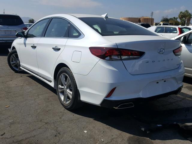 5NPE34AF3JH700493 - 2018 HYUNDAI SONATA SPO WHITE photo 3